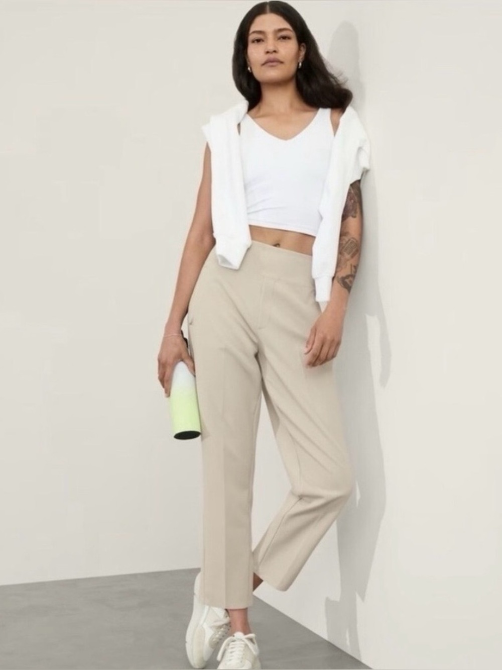 Athleta Endless High-Rise Straight Crop Pants - Women's 16 Abalone